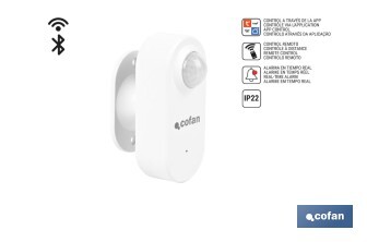 Sensor de movimento inteligente | Ligação WiFi e Bluetooth | Funciona com a aplicação Smart Life ou Tuya | Compatível com Alexa e Google | Segurança doméstica - Cofan