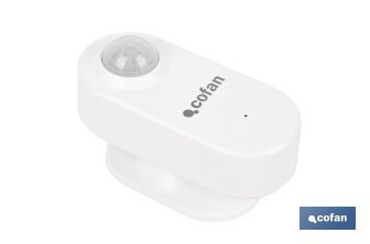 Sensor de movimiento inteligente | Conexión WiFi y Bluetooth | Funciona con aplicación Smart Life o Tuya | Compatible con Alexa y Google | Seguridad en el hogar - Cofan