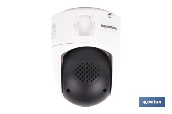 Cámara de seguridad inteligente con WiFi | Con control remoto, audio bidireccional y amplio ángulo de visión - Cofan