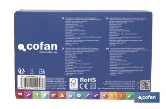 Cámara de seguridad inteligente con WiFi | Con control remoto, audio bidireccional y amplio ángulo de visión - Cofan