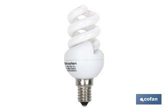 Spiral energy saving lamp 7W/E14 - Cofan