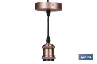 Cable pour lampe Deco Or rose - Cofan