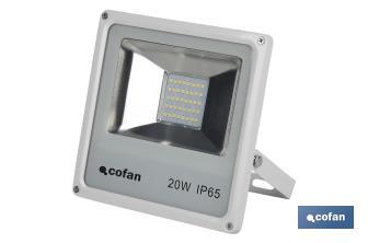 Multi LED-Aussenstrahler 20 W Weiss - Cofan