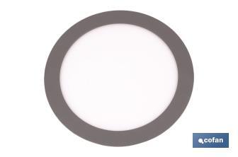 Rundes Downlight in Grau zum "Einbauen" - Cofan