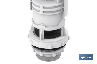  Toilet Flush Valve | Candaba Model | Interruptible Mechanism | Universal Flush Valve | High Quality Plastics - Cofan