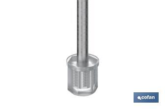 Handle with Straight Chain | Tigris Model | High Quality ABS | Directly Joined to the Flush Valve - Cofan