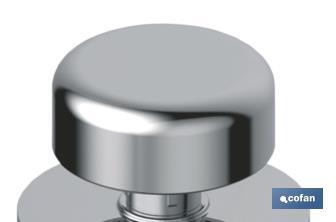 Handle with Angled Chain | Tigris Model | High Quality ABS | Directly Joined to the Toilet Flush Valve - Cofan