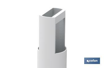 Descargador para WC | Con Tirador | Modelo Tigris | Descargador Universal | Fabricado en Plásticos de Alta Calidad - Cofan