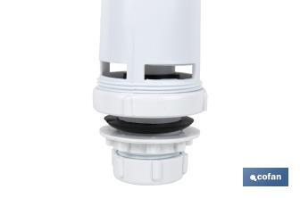 Descargador para Cisterna de Tanque Alto con Base | Fabricada en Polipropileno | Fácil de Instalar | Descargador de Alta Calidad - Cofan