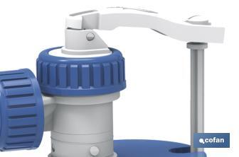 Toilet Fill Valve | Side Entry Fill Valve | Kiev Model | Piston Closure | Manufactured with Plastic Materials - Cofan
