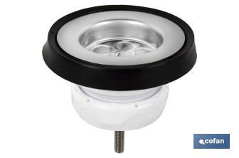 Sink Valve | Polypropylene | Size: 1" 1/2 x 70 or 1" 1/2 85 | Screw and Plug Included | High Drainage Capacity - Cofan