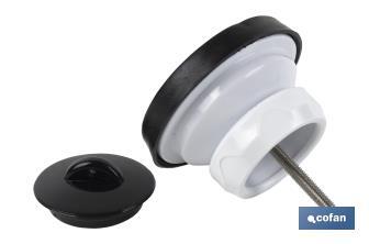 Sink Valve | Polypropylene | Size: 1" 1/2 x 70 or 1" 1/2 85 | Screw and Plug Included | High Drainage Capacity - Cofan