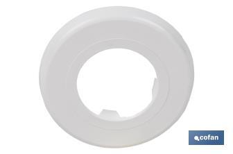 Tubo Flexible | Color Blanco | Longitud: 300-720 mm | Para Lavabo y Bidé | Medidas: 1" 1/2 Ø32-40 mm  o 1" 1/4  Ø40-50 mm - Cofan