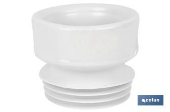 Manchon de Raccordement Droit pour WC | Fabriqué en EVA | Sortie de Ø110 mm | Garantit une Parfaite Durabilité - Cofan