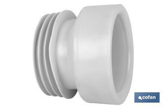 Manguito de Conexión Recto para Inodoro | Fabricado en EVA | Salida de Ø110 mm | Garantiza una Perfecta Durabilidad - Cofan