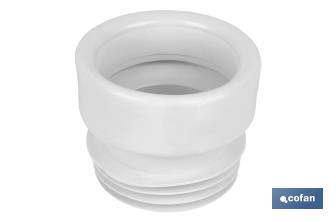 Straight Toilet Pan Connector | EVA| Ø110mm Outlet | Ensures a Perfect Durability - Cofan