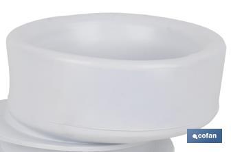 Canhão de sanita | Excêntrico para Sanita | Saída de Ø110 mm | Fabricado de EVA - Cofan