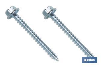 Set of Screws | Toilet Fixing Screws | Horizontal | Set of Bracket, Two Screws, Cups and A Wall Plug - Cofan