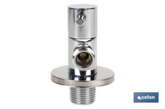 Angle valve | Lux Model | 1/4 turn handle | PN16 | Available in two sizes - Cofan