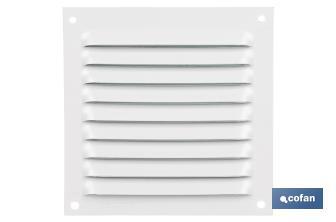 Ventilation grille | White aluminium | Available in various sizes to choose from - Cofan