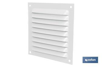 Ventilation grille | White aluminium | Available in various sizes to choose from - Cofan