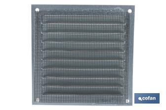 Grille de Ventilation avec Moustiquaire | Fabriquée en Aluminium Blanc | Plusieurs Dimensions - Cofan