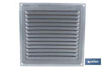 Grille de Ventilation | Fabriquée en Aluminium Couleur Bois | Avec ou Sans Moustiquaire - Cofan