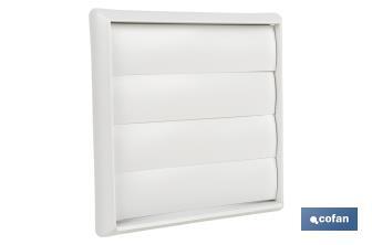 Cofan Griglia di ventilazione con 4 lamelle mobili | ABS bianco | Varie dimensioni - Cofan