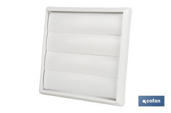 Cofan Griglia di ventilazione con 4 lamelle mobili | ABS bianco | Varie dimensioni - Cofan