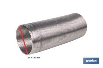 Aluminium semi-rigid flexible hose duct | Available in different lengths and diameters - Cofan