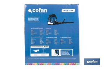 Backpack Blower | Montana Model | 63.3cc Engine - Cofan