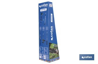 Multiherramienta 4 en 1 de gasolina | Cortabordes, desbrozadora, cortasetos y podador en altura | Motor de 2 tiempos | 51,7 cc | Incluye arnés doble | Accesorios incluidos - Cofan