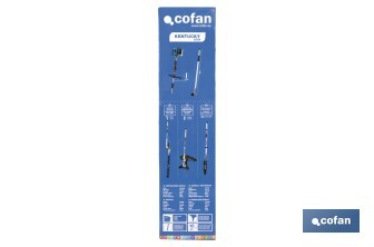 Multiherramienta 4 en 1 de gasolina | Cortabordes, desbrozadora, cortasetos y podador en altura | Motor de 2 tiempos | 51,7 cc | Incluye arnés doble | Accesorios incluidos - Cofan