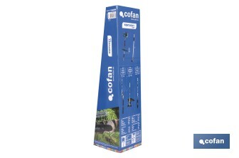Multiherramienta 4 en 1 de gasolina | Cortabordes, desbrozadora, cortasetos y podador en altura | Motor de 2 tiempos | 51,7 cc | Incluye arnés doble | Accesorios incluidos - Cofan
