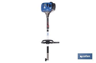 Multiherramienta 4 en 1 de gasolina | Cortabordes, desbrozadora, cortasetos y podador en altura | Motor de 2 tiempos | 51,7 cc | Incluye arnés doble | Accesorios incluidos - Cofan