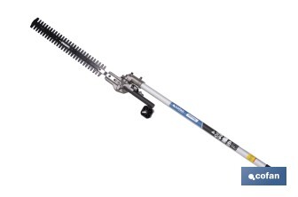 Multiherramienta 4 en 1 de gasolina | Cortabordes, desbrozadora, cortasetos y podador en altura | Motor de 2 tiempos | 51,7 cc | Incluye arnés doble | Accesorios incluidos - Cofan