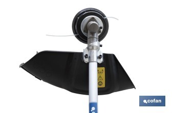 Multiherramienta 4 en 1 de gasolina | Cortabordes, desbrozadora, cortasetos y podador en altura | Motor de 2 tiempos | 51,7 cc | Incluye arnés doble | Accesorios incluidos - Cofan
