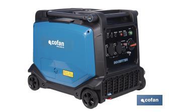 Generador inverter de gasolina de 223 cc | Motor de 4 tiempos | Generador inverter portátil | Máxima potencia: 3,8 kVA - Cofan