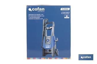 Limpiadora de alta presión | 1600 W | Caudal máximo 420 l/h | Presión máxima 130 bares | Sistema TSS - Cofan