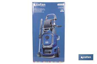 Limpiadora de alta presión | 2500 W | Caudal máximo 468 l/h | Presión máxima 195 bares | Sistema TSS - Cofan