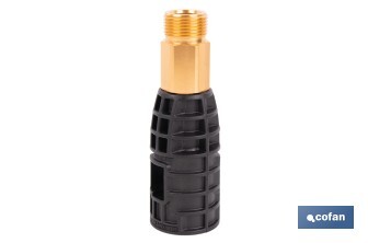 Manguera para limpieza de tuberías | Longitud: 7,5 m | Conexión M22 y bayoneta | Accesorio para Hidrolimpiadora Cofan | Ideal para desatrancos - Cofan