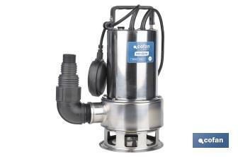 Electrobomba sumergible para aguas sucias | Potencia: 750 W | Caudal máximo: 13000l/h | 7 m de inmersión | Interruptor de flotador - Cofan