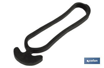 Extra rubber anchor band no. 8 | Rubber anchor band of 8cm | Tensioner for plant canes | Suitable for crops - Cofan