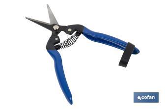 Harvest shears with straight tip and total length of 185mm | Special for gardening works - Cofan