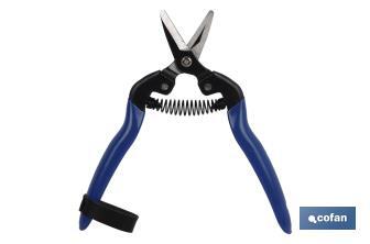 Harvest shears with short blade, straight tip and total length of 165mm | Special for gardening works - Cofan