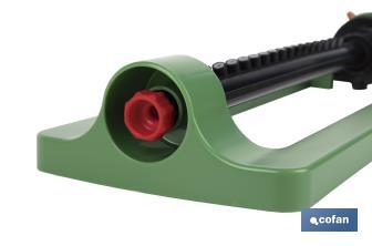 Oscillating sprinkler with 16 nozzles | Polypropylene | Suitable for garden | Anti-breakage flexibility - Cofan