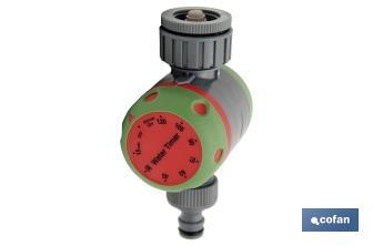 Water timer for mechanical irrigation | Includes programmer of 120 minutes | Suitable for garden | Material: polypropylene - Cofan