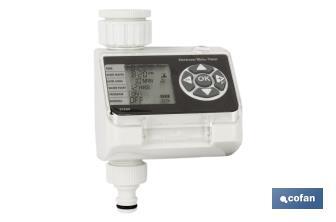 Digital water timer | Electronic adjustment | Suitable for garden | 4 functions - Cofan