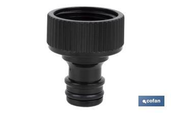 Hose adapter | Female thread | Polypropylene | Suitable for garden hose | Available in different sizes - Cofan