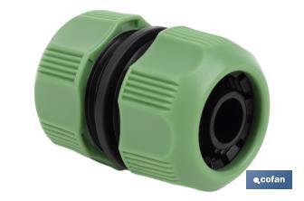 Hose repair connector for irrigation hoses | Available in two sizes | ABS - Cofan